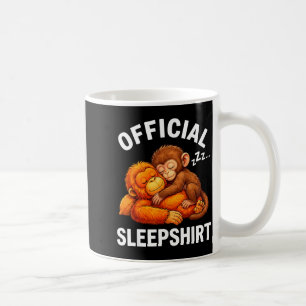 Caneca De Café Camisa de dormir animal macaco fofo de pelúcia abr
