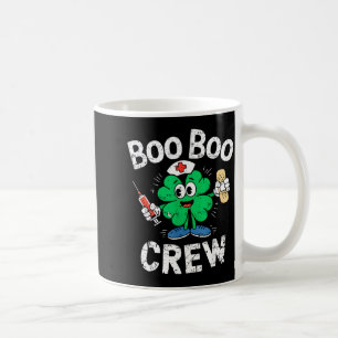Caneca De Café Camisa de Enfermeira do Dia de São Patrício Boo Bo