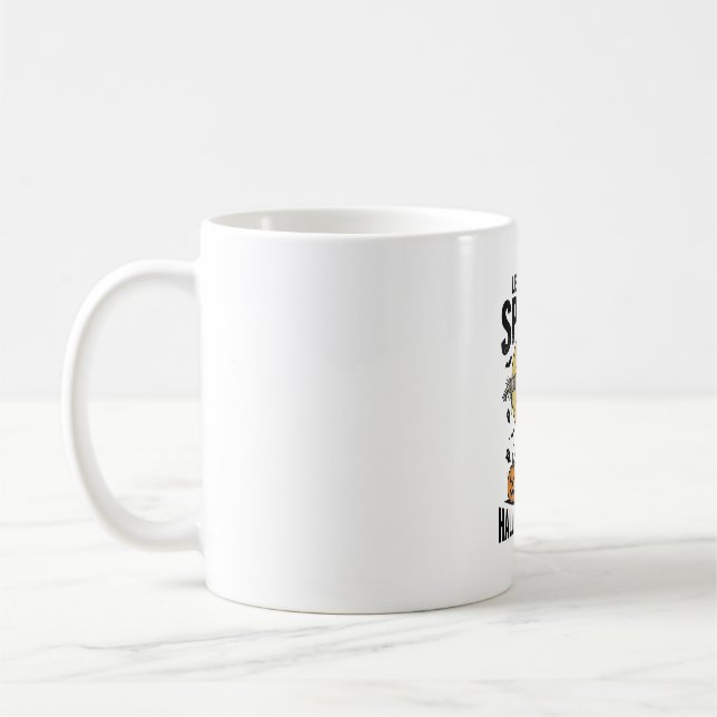 Caneca De Café Camisa de Espantalho de Abóbora Gráfico de Hallowe (Esquerda)