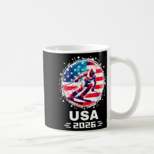 Caneca De Café Camisa de esqui da equipe dos EUA 2026 para homens