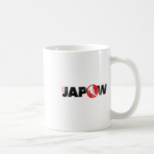 Caneca De Café Camisa de Esqui Japão Japow Pó Esqui Bandeira Japo
