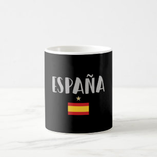Caneca De Café Camisa de Fã de Futebol da Espanha Bandeira