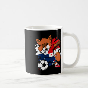 Caneca De Café Camisa de Fã de Futebol do Panamá Raposa Dabbing P