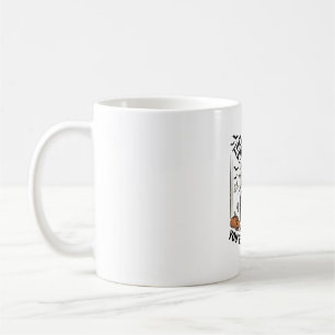 Caneca De Café Camisa de Fantasmas de Halloween Vintage Design_1