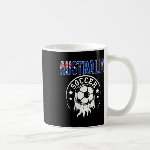 Caneca De Café Camisa de Fãs de Futebol da Austrália Bandeira Aus