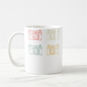 Caneca De Café Camisa de Fotógrafo Retro Vintage Fotografia Câmar