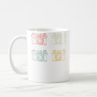 Caneca De Café Camisa de Fotógrafo Retro Vintage Fotografia Câmar