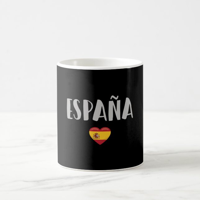 Caneca De Café Camisa de Futebol Fã da Espanha Bandeira (Centro)
