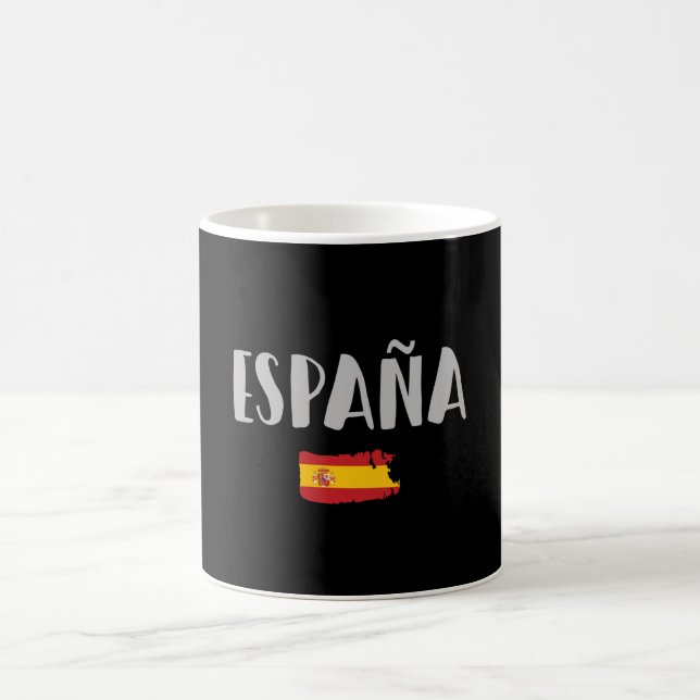 Caneca De Café Camisa de Futebol Fã da Espanha Bandeira (Centro)