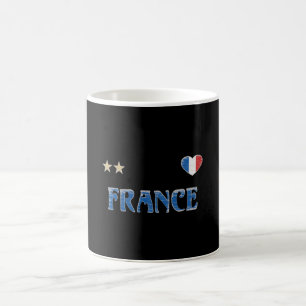 Caneca De Café Camisa de Futebol Fã da França Bandeira Francesa