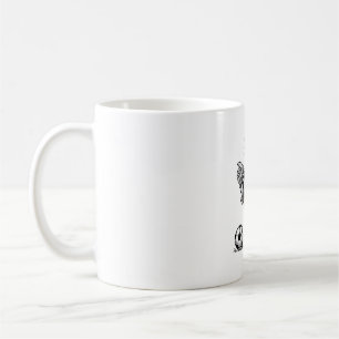 Caneca De Café Camisa de Galinha Engraçada de Futebol Gravura Vin