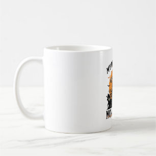 Caneca De Café Camisa de garçonete de Halloween Vassoura Quebrou