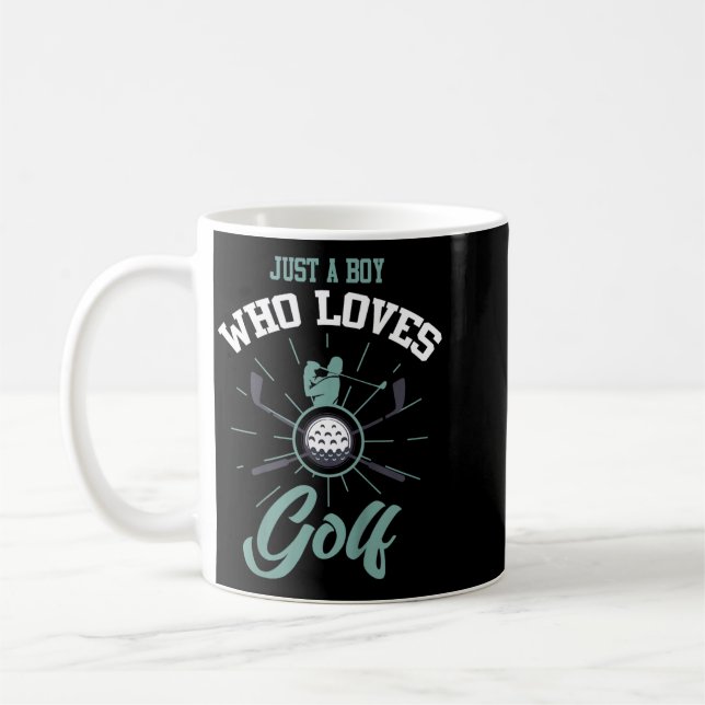 Caneca De Café Camisa de golfe rapaz golfe frase engraçada rapaze (Esquerda)
