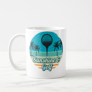 Caneca De Café Camisa de golfe Sunshine para golfista Golfe de ve