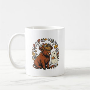 Caneca De Café Camisa de Gravura Vintage de Vaca das Terras Altas