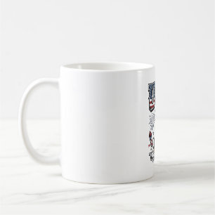 Caneca De Café Camisa de gravura vintage Patriótico Doberman EUA 