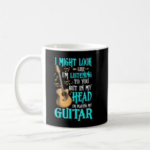 Caneca De Café Camisa de Guitarra Engraçada Eu Posso Parecer Esta
