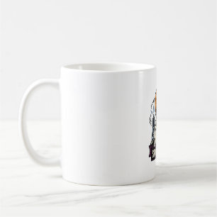 Caneca De Café Camisa de Halloween de Monstro com Gravação da Lua
