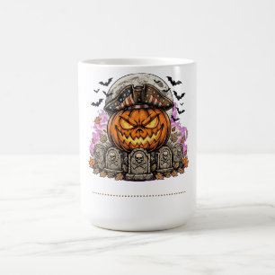 Caneca De Café Camisa de Halloween Patriótica Abóbora ou Travessu