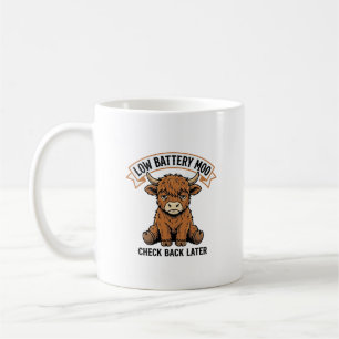 Caneca De Café Camisa de Humor Offline Engraçada Vaca das Terras