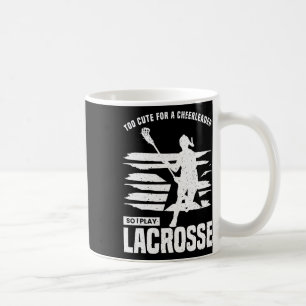 Caneca De Café Camisa De Lacrosse De Pintinhos De Vaca Para Menin
