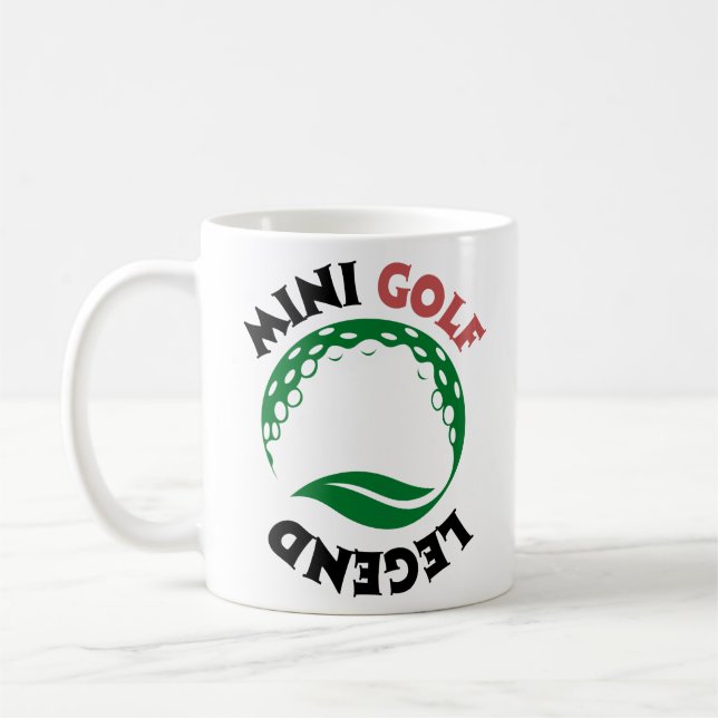 Caneca De Café Camisa De Lenda De Mini Golfe (Esquerda)