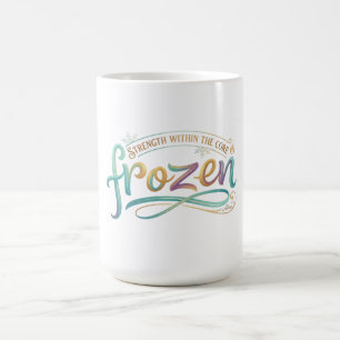 Caneca De Café Camisa de Manga Longa Frozen Typography