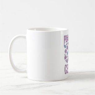 Caneca De Café Camisa de Mãos em Oração Floral Reze Sem Cessar_1