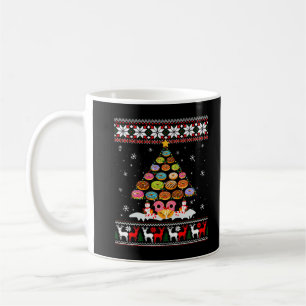 Caneca De Café Camisa de Natal Árvore Rosquinha Engraçada Pijamas