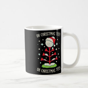 Caneca De Café Camisa De Natal De Golfe Engraçado Oh Teto De Nata