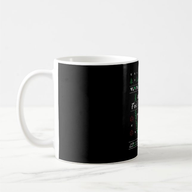 Caneca De Café Camisa De Natal Do Monstro Da Loch Ness (Esquerda)