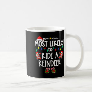 Caneca De Café Camisa de Natal Mais Provável Para Combinar com Fa