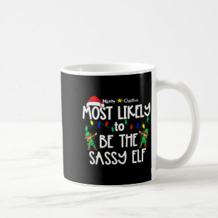 Caneca De Café Camisa de Natal Mais Provável Para Família Combina