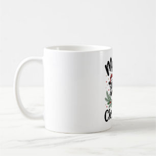 Caneca De Café Camisa de Natal Mooey Vaca Desenho de Gravura Vint