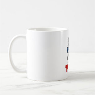 Caneca De Café Camisa de óculos de sol da bandeira do pastor alem