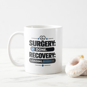 Caneca De Café Camisa de Paciente Carregando Recuperação de Cirur