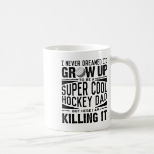 Caneca De Café Camisa de Pai de Hóquei em Campo Amante de Hóquei
