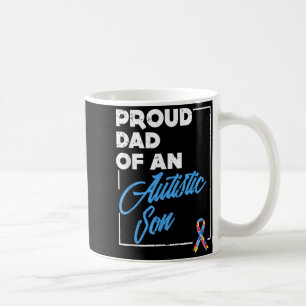 Caneca De Café Camisa de Pai Orgulhoso de um Filho Autista Consci