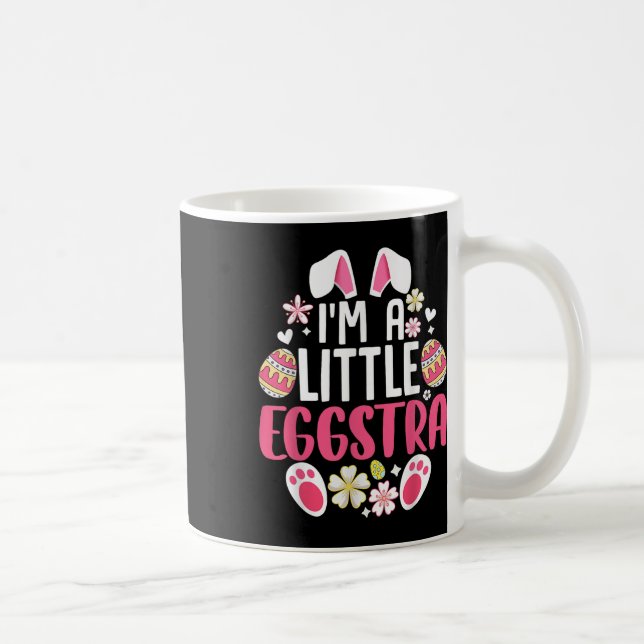Caneca De Café Camisa de Páscoa engraçada - Eu sou um pequeno Bun (Direita)