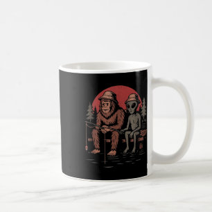 Caneca De Café Camisa de Pesca Bigfoot Homens Meninos Sasquatch P