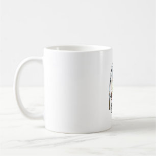 Caneca De Café Camisa de Pesca do Papai Legal Design_1