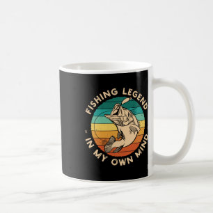 Caneca De Café Camisa De Pesca Engraçada Legenda De Pesca