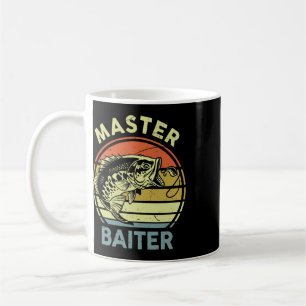 Caneca De Café Camisa de pesca Pai Avô Mestre-pescador Engraçado