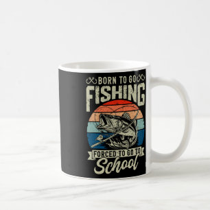 Caneca De Café Camisa de pesca para meninos adolescentes forçados