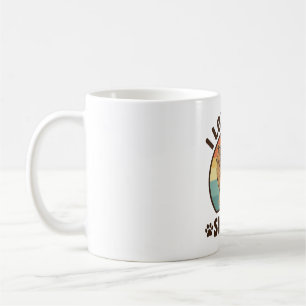 Caneca De Café Camisa de pôr do sol vintage de Smokey Sheltie Dog
