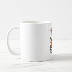 Caneca De Café Camisa de professora de música com gravação de abó