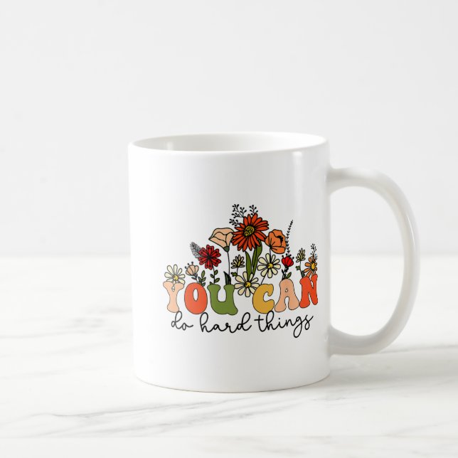 Caneca De Café Camisa De Professora Do Dia Você Pode Fazer Coisas (Direita)