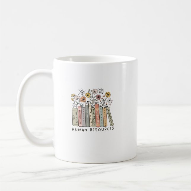 Caneca De Café Camisa de Recursos Humanos (Esquerda)