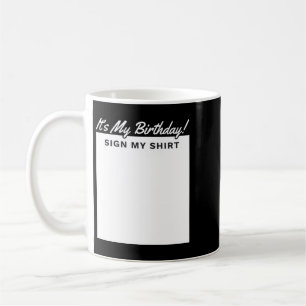 Caneca De Café Camisa de Sinal de Aniversário Presente Divertido 