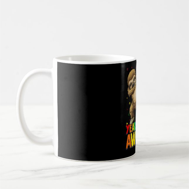 Caneca De Café Camisa de Sloth de Aniversário de 9 Anos de Idade  (Esquerda)